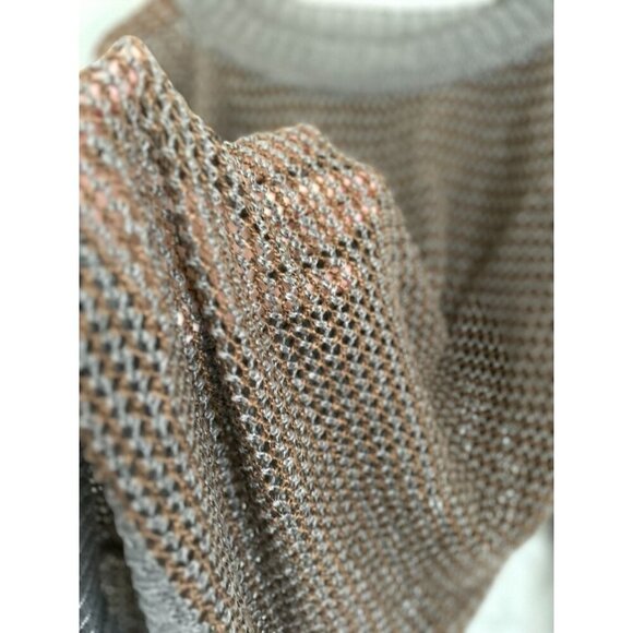 Farmers Market ICELAND Lightweight Knit Open-Weave Sweater With Ribbed Hem Cuffs - Picture 5 of 10